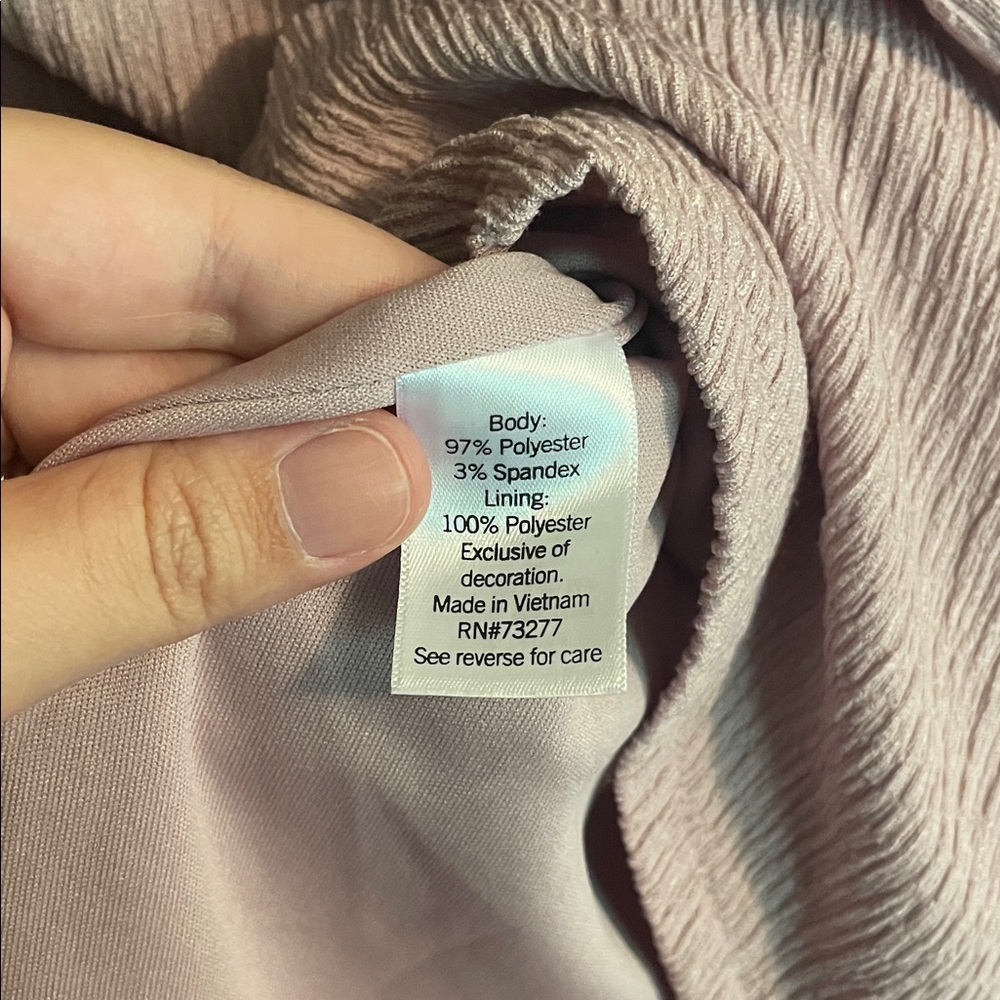 NINE WEST Lilac Puff Sleeve Dress - Picture 4 of 8